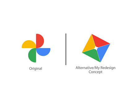 Google Photos Logo-Logo Redesign My Concept alternative best concept google photo logo logo concept logo redesign logo redesigns logodesign logos redesign concept