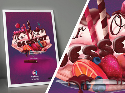 Truly Madly- Datting 101- Own Dessert art direction colour dating design dessert digital art graphic illustration tips typo typography