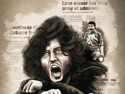 Lone Football Fan of Udinese Part-3 art art direction calender colour design digital art football graphic illustration monochrome