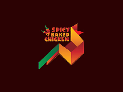 Spice Baked Chicken- Product branding for a QSR art direction branding colour design graphic identity logo vector