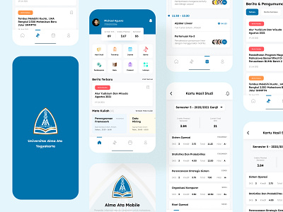 Alma Ata University Mobile App Design