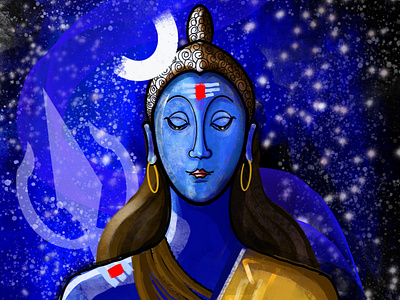 Shiva app art digitalart graphic design illustration logo procreateapp ui