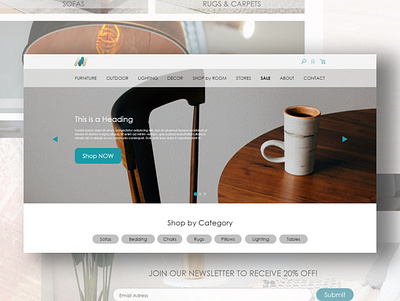 Furniture Store ecommerce furniture store webdesign website