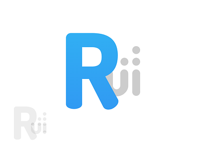 ReactiveUI Logo branding design letter logo light logo logo design logotype mark r letter logo reactiveui reactivex symbol typography vector