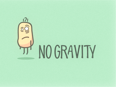 No Gravity character fun green vector wtf