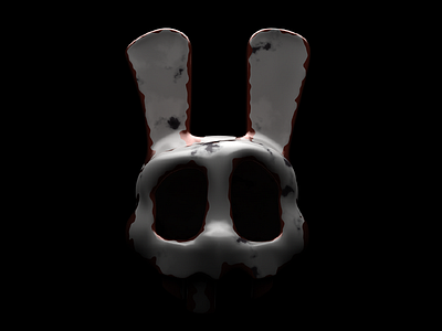 Dark rabbit blood cinema4d dark rabbit skull white