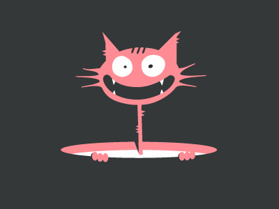 Cat cat milk pink smile vector