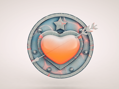 Heart arrow cinema4d heart locket star valentines