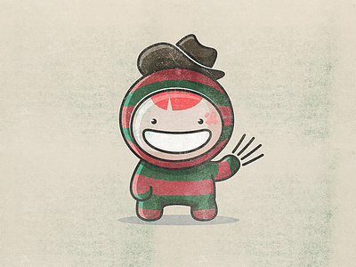 Freddy character freddy kawai smile toy vector