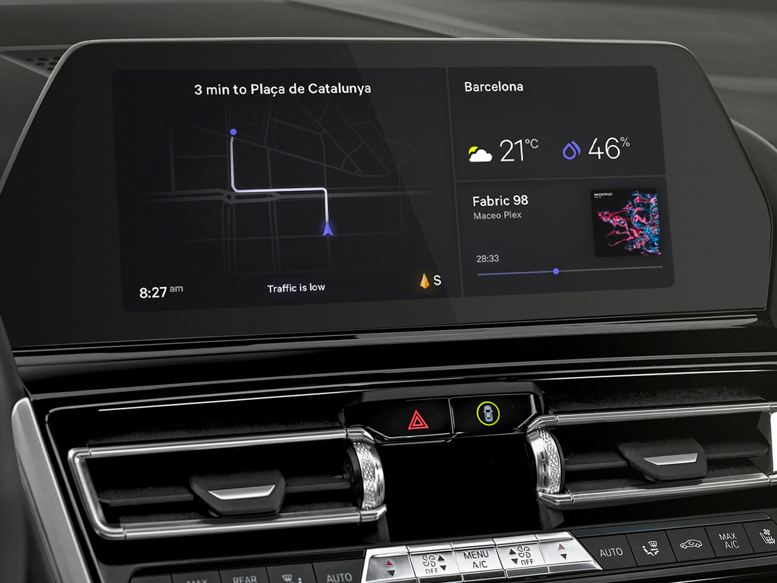 Bmw dual screen interface