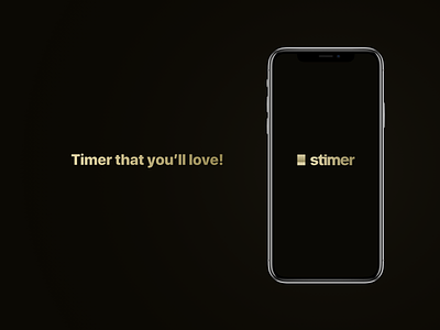 Stimer app app design apple branding design ios iphone x logo mobile app timer timer app typography ui ui design
