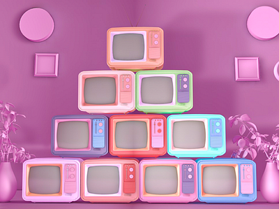 THE RETRO TV COLORED