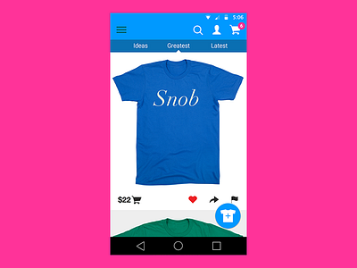 Type Tees Material Design