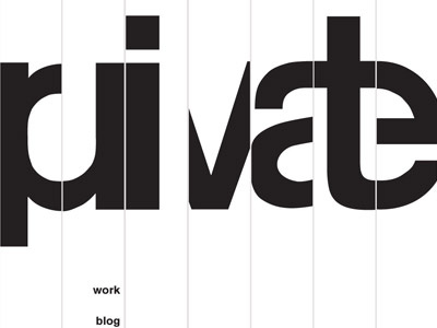 Home page design - Private School Collective artists collaborative grid design ipad website typography web design wim crouwel