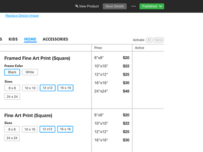 Edit Product - Toolbar Scrolling