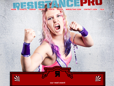 Resistance Pro homepage