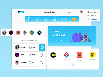 Payment app  - Paytm Alternative web design