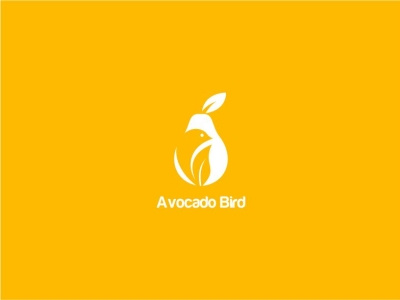 logo bird avocado animation branding design flat icon illustration illustrator logo minimal vector
