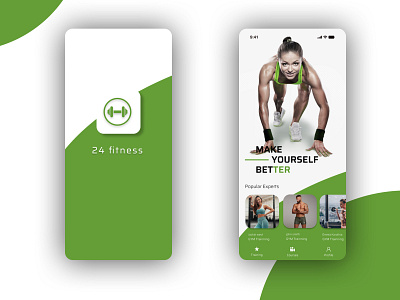 24 fitness app ui
