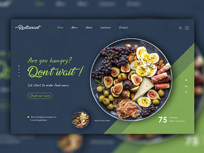 Restaurants ui webdesign