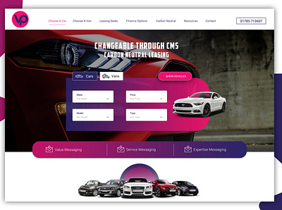 VP Cars design ui webdesign