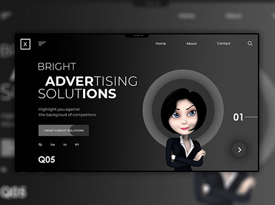 Web banner design ui