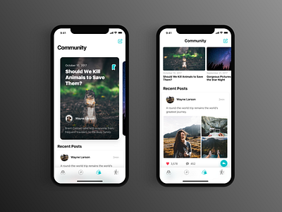 Nature-app app creative design typography ui ux