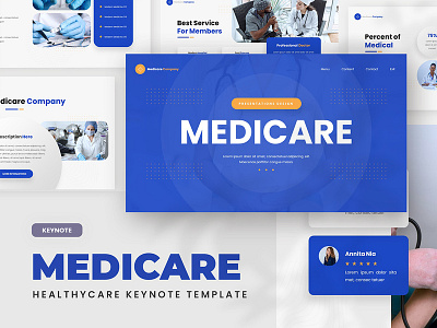 Medicare Keynote Template agency business clinic corona coronavirus corporate covid 19 dental dentist doctor epidemic health