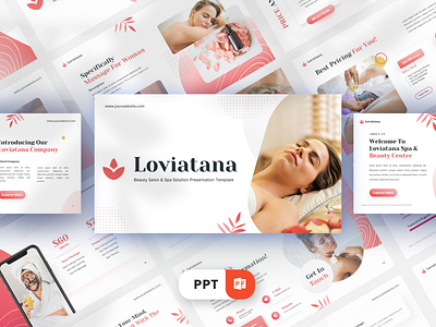 Loviatana Powerpoint Template aroma aromatherapy beauty body care caucasian cosmetic facial female flower health healthy