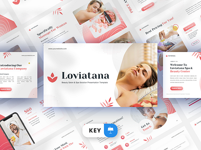 Loviatana Keynote Template aroma aromatherapy beauty body care caucasian cosmetic facial female flower health healthy