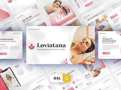 Loviatana Google Slide Template aroma aromatherapy beauty body care caucasian cosmetic facial female flower health healthy