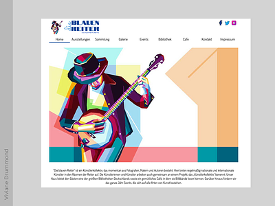 Website Blauen Reiter css3 design html5 portfolio ux website
