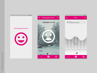 App Mood Android app design portfolio sketch student project ux