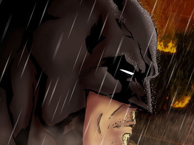 Gotham Burns batman comic book graphic novel illustration superheros