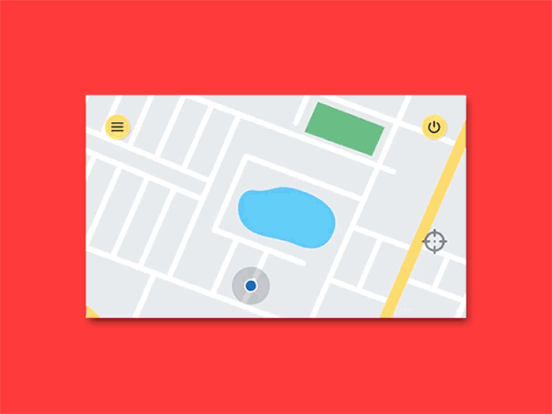 Mini Daily Map animation concept daily flat gif interface keynote map transition ui ux widget