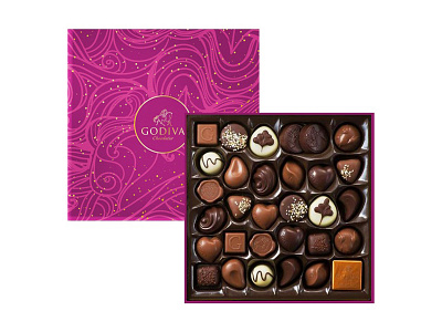 Godiva ReDesign adobe adobe illustrator adobephotoshop box boxes chocolate box chocolate packaging design graphic design graphicdesign package package mockup packagedesign packaging packaging design packaging mockup packagingdesign pattern design redesign redesigned