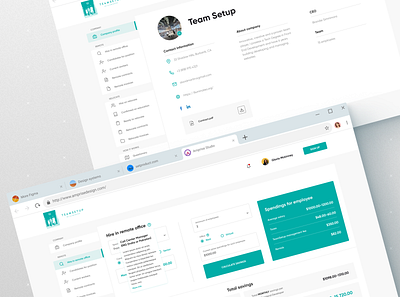 Dashboard - HR managing company dashboard design digital figma hire homepage hr mangement ui uiux ux