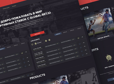 Global Bet - Global Betting Software bet branding dashboard design digital figma gambling graphic design holding homepage logo sport ui ux webdesign