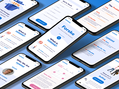 The Future of Sales Research, Landing Page, Selling company design figma illustration landingpage mobileversion research ui ux vector webdesign