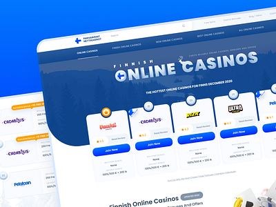 Netticasinot - Casino Bookmakers, UX/UI Website design