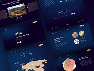 Website for investors, mining of solid ores design figma gold illustration luxury ui ux webdesign website