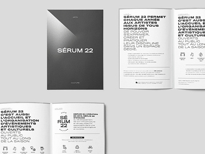 Brochure design for Serum22 branding brochure design flyer graphic design logo typography