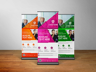 Roll up banner design