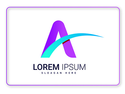 A Modern letter logo graphic design logo logo designer modern logo