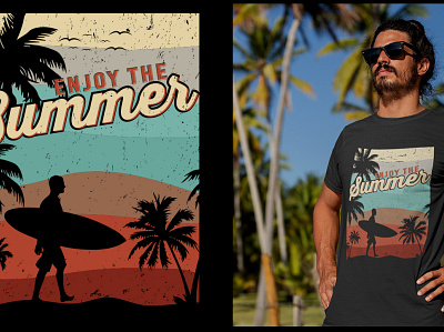 Enjoy The Summer T-shirt Design graphic design logo summer summer t shirt summer t shirt design t shirt t shirt design tshirt tshirt designer