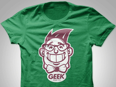 GEEK Tshirt Design - Green apparel aris aris española designer filipino graphic design logo makati manila philippines pinoy tshirt