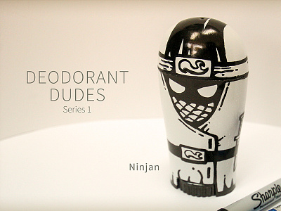 Deodorant Dudes & Dudettes - Ninjan aris aris española designer diy figurine filipino graphic design makati manila philippines pinoy sharpie