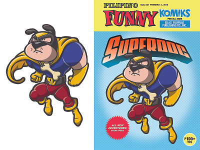 Superdog Fan-art affinity designer character design illustration manila pinoy pinoy funny komiks