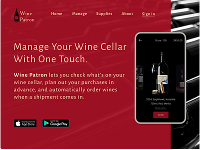 App for managing wine cellars