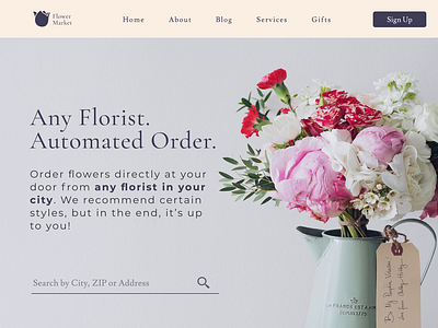 Order flowers online